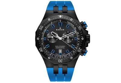 Edox Delfin 10109 Horlogeband Blauw