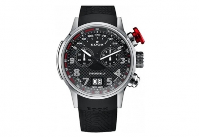 Edox Chronorally 38001-TIN Horlogeband Zwart