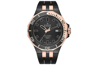 Edox Delfin 80110 Horlogeband Zwart