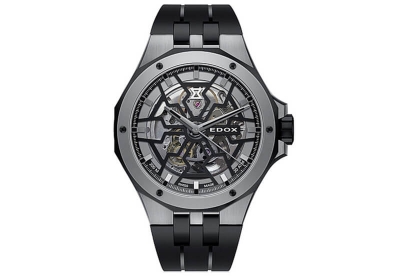 Edox Delfin Mecano 85303 Horlogeband Zwart