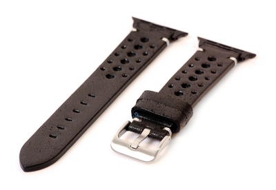 Apple Watch bandje perforated leer zwart - 38/40/41mm
