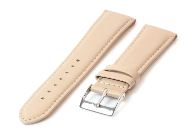 Clip horlogeband 18mm - leer beige