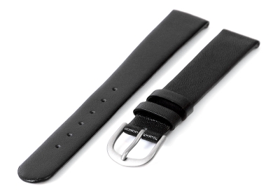 Danish Design horlogeband 16mm leer zwart