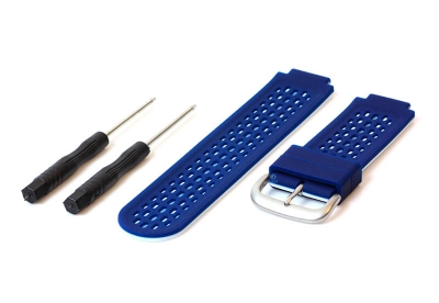 Garmin Approach S2/S4 horlogeband siliconen donkerblauw/wit