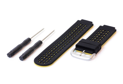 Garmin Approach S2/S4 horlogeband siliconen zwart/geel