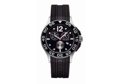 Hamilton horlogeband H64512332 - zwart siliconen