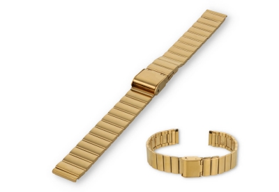 Horlogeband 14mm staal - goud