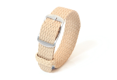 Perlon horlogeband 18mm beige