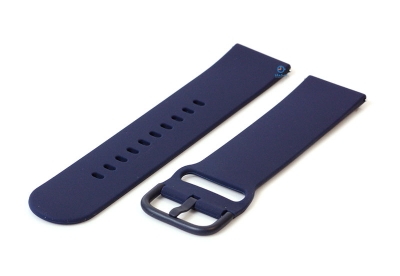 Siliconen horlogeband 20mm donkerblauw