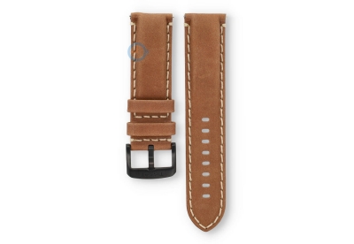 Tissot Official 22mm horlogeband - bruin leer