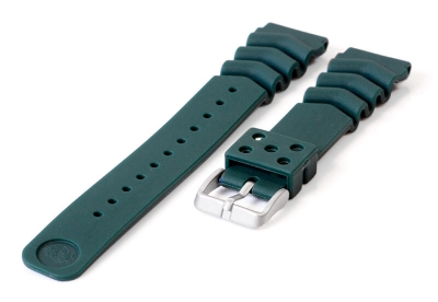 Universele Seiko duikers horlogeband 20mm - donkergroen