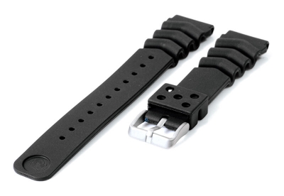 Universele Seiko duikers horlogeband 20mm - zwart