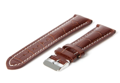 Gisoni Horlogeband 24mm (bruin) gesp