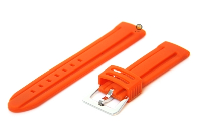 Panerai Luminor rubber horlogeband - 24mm - oranje