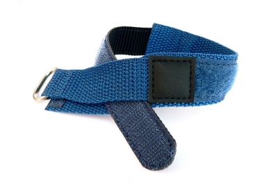 Klittenband horlogeband - 18mm - blauw