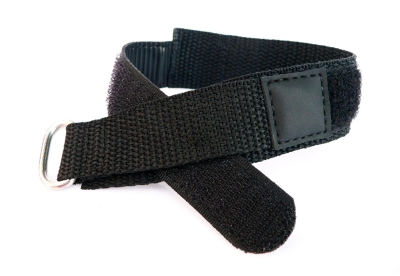 Klittenband horlogeband - 20mm - zwart