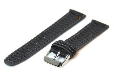 Horlogeband 18mm zwart