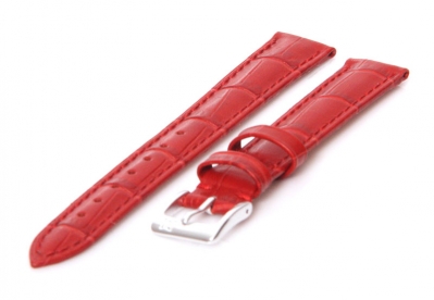 Horlogeband 18mm Fel rood