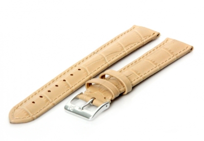 Horlogeband 18mm beige XL