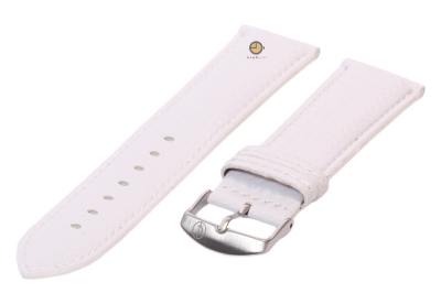 Horlogeband 26mm wit waterproof leer
