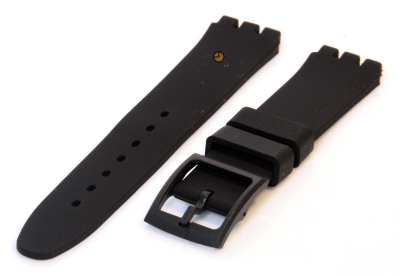 Swatch horlogeband 16.50mm zwart