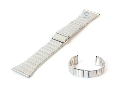 Horlogeband 24mm staal mat zilver