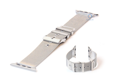 Apple watch horlogeband zilver milanees (38mm/40mm)