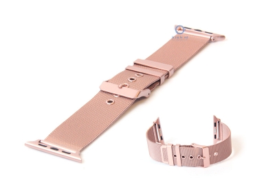 Apple watch horlogeband roze milanees (38mm/40mm)
