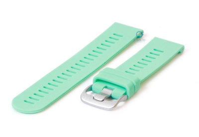 Horlogeband 20mm siliconen mint groen