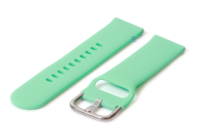 Horlogeband 20mm siliconen mint groen