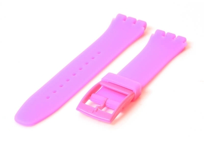 Swatch New Gent horlogeband 19mm neon roze