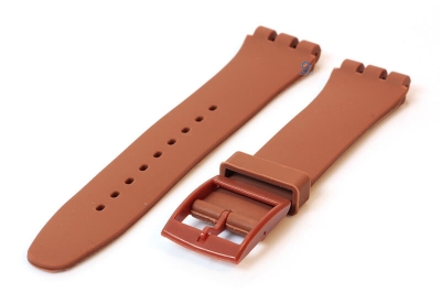 Swatch New Gent horlogeband 19mm bruin