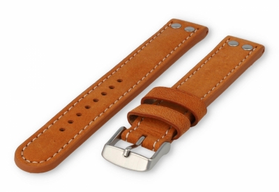 Flieger XL horlogeband 18mm cognacbruin leer