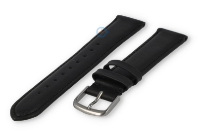 Oneven maat horlogeband leer - 13mm - zwart