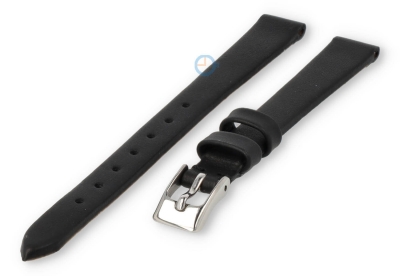 Naadloze en gladde horlogeband 10mm - zwart