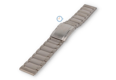 22mm Titanium horlogeband - zilver