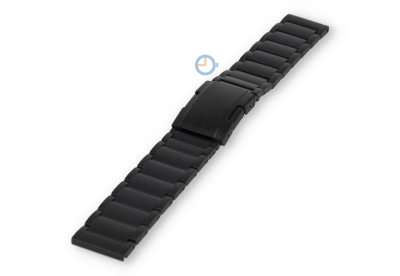 22mm Titanium horlogeband - zwart