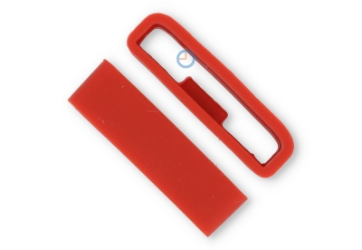 Flexibel band lusje met antislip 24mm - rood rubber