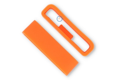 Flexibel band lusje met antislip 24mm - oranje rubber