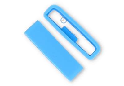Flexibel band lusje met antislip 24mm - lichtblauw rubber