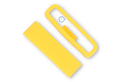 Flexibel band lusje met antislip 24mm - geel rubber