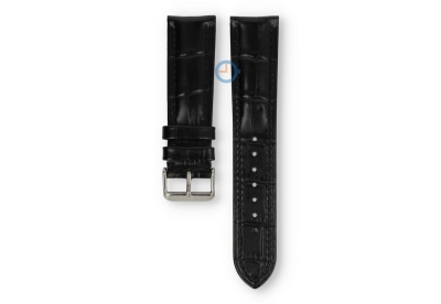 Universele Seiko horlogeband - 22mm zwart croco