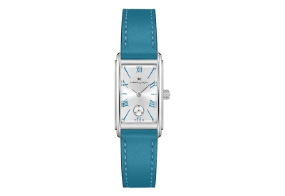 Hamilton horlogeband H11221650 - blauw leer