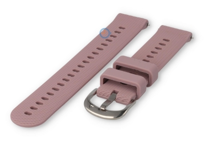 18mm siliconen horlogeband: oudroze
