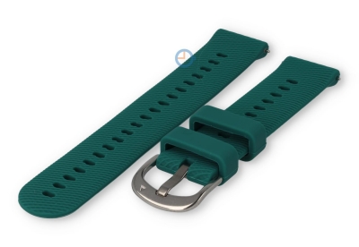 18mm siliconen horlogeband: zeegroen