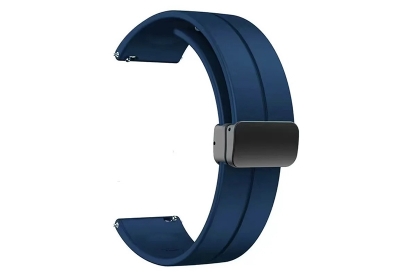 Siliconen horlogeband 18mm - Donkerblauw