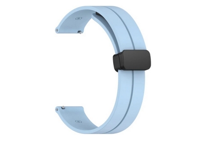 Siliconen horlogeband 18mm - Pastelblauw