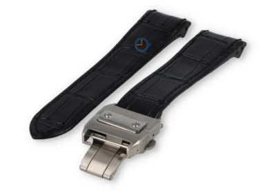 Horlogeband Cartier Santos 20mm - zwart