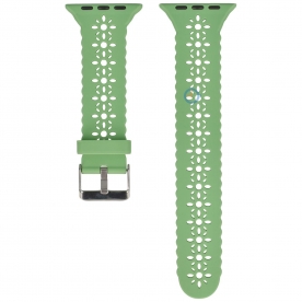 Apple watch bandje - groen kant - 45mm