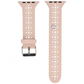 Apple watch bandje - roze kant - 45mm